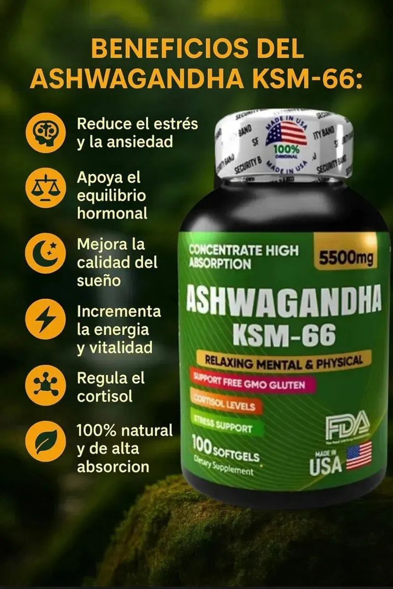 Combo Ashwagandha + Resveratrol + NAD Americanos - Potencia tu vida