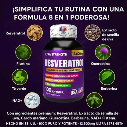 Combo Ashwagandha + Resveratrol + NAD Americanos - Potencia tu vida