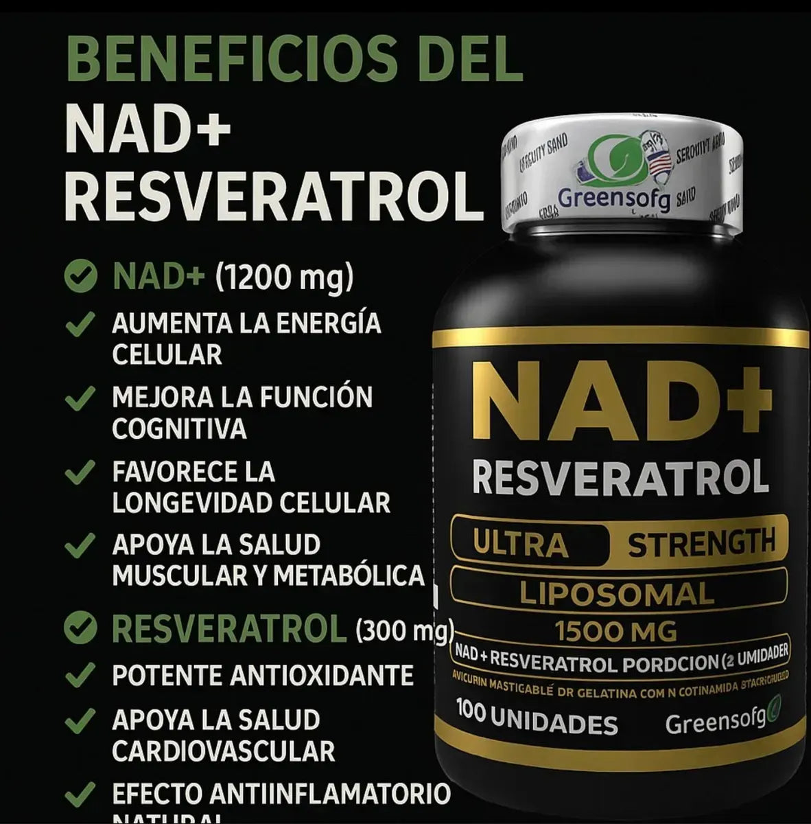 Combo Ashwagandha + Resveratrol + NAD Americanos - Potencia tu vida