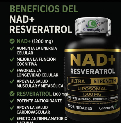 Combo Ashwagandha + Resveratrol + NAD Americanos - Potencia tu vida