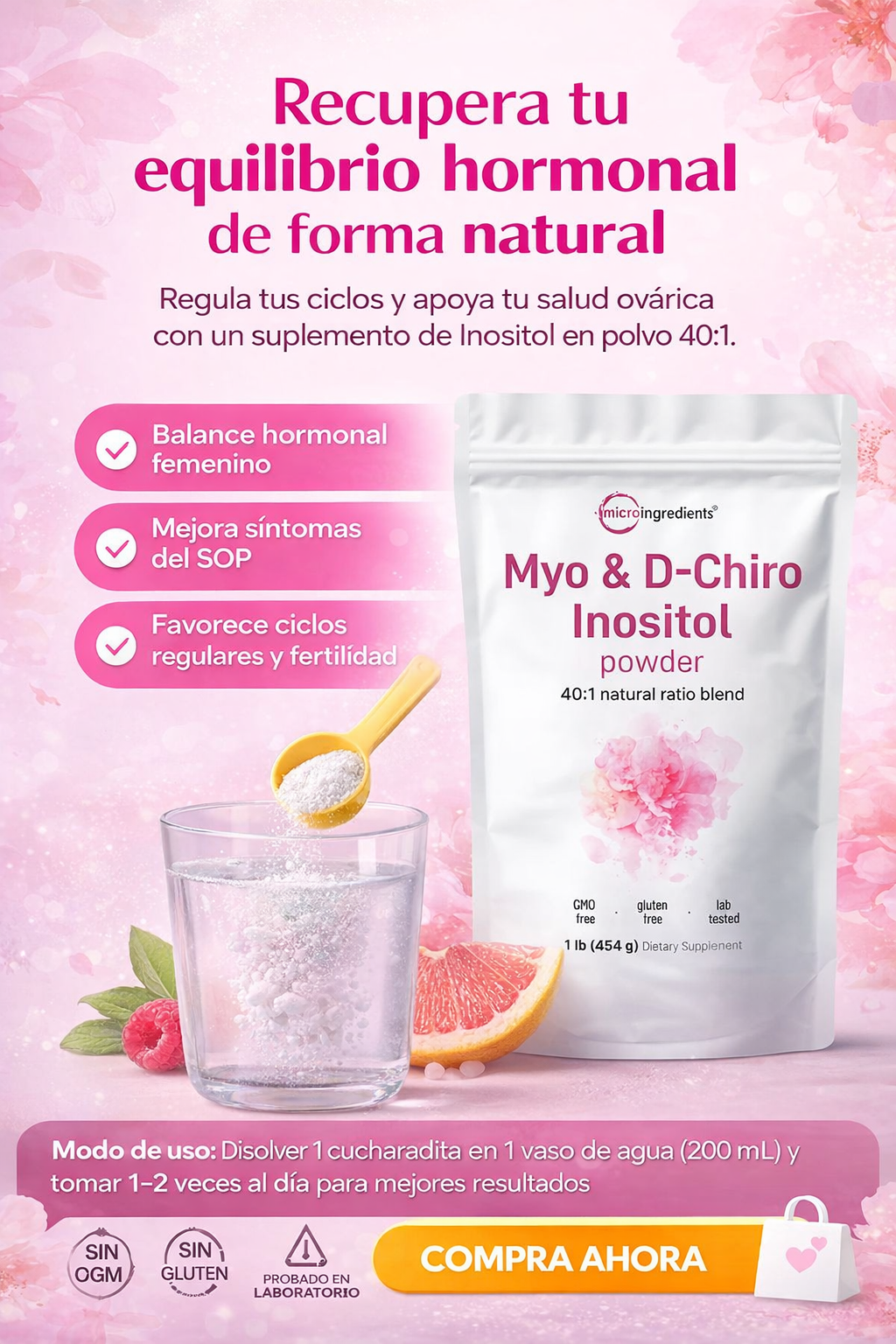 Myo & D-chiro Inositol -  Equilibra tu belleza
